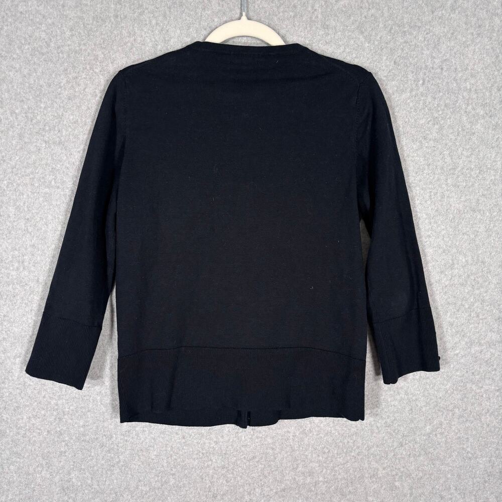 Grace Elements Cardigan Large Black Button Thin B… - image 8